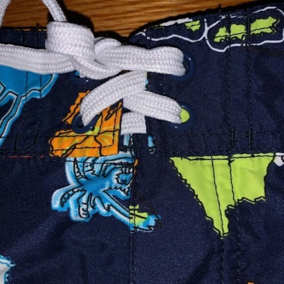 Kanu surf board shorts swimming trunks Mens size 34 large hawaiin blue tropical - Picture 3 of 6